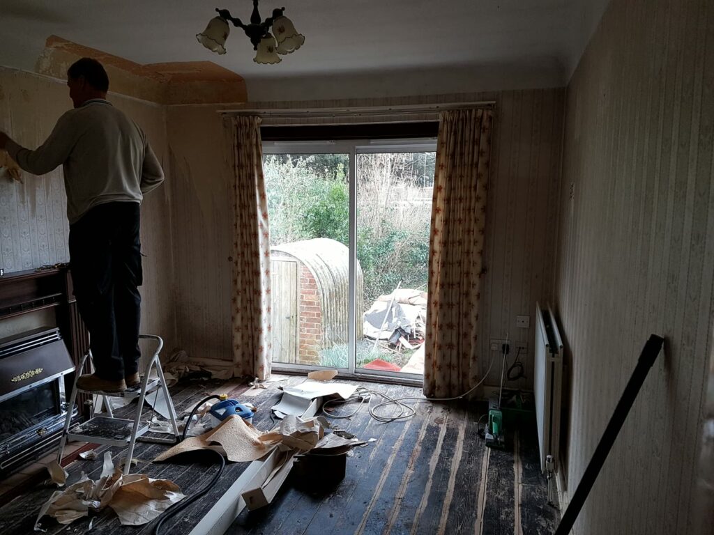 Stripping out the old finishes