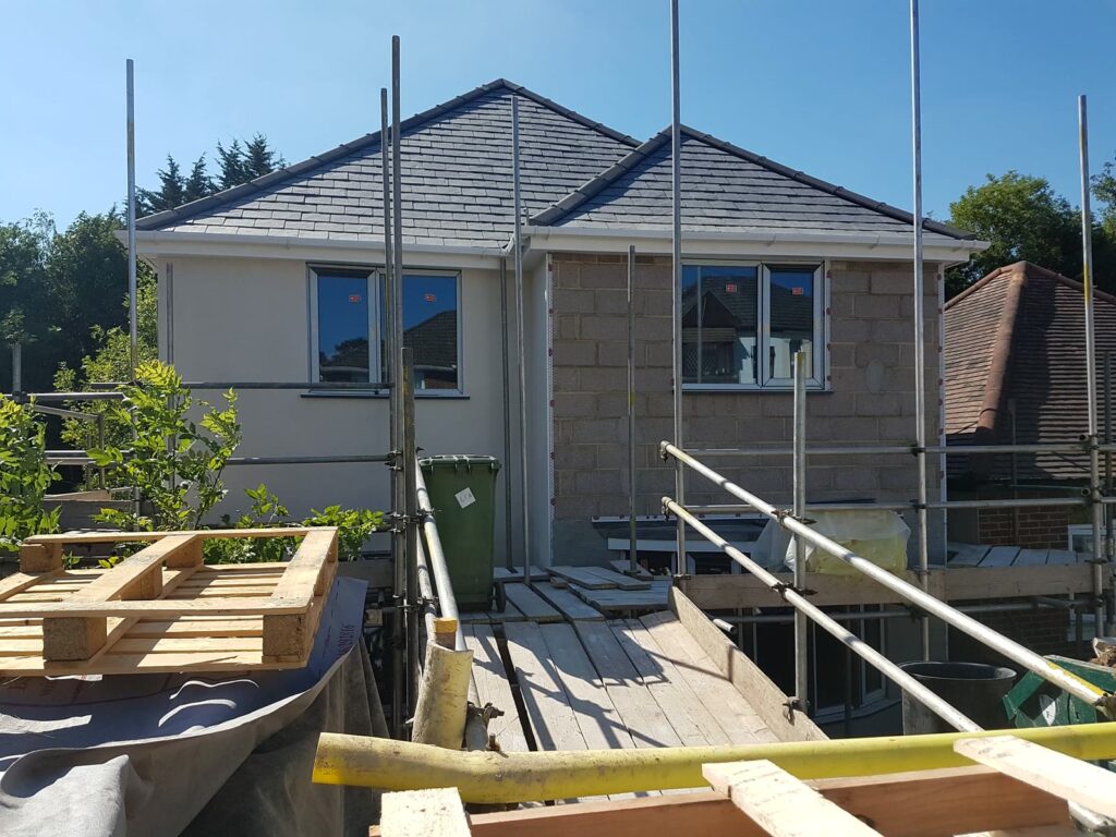 First floor and roof complete