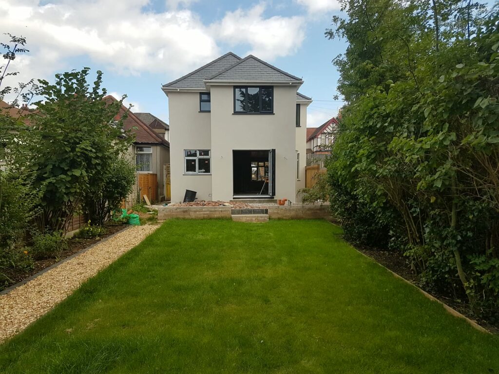 The new garden and lawn