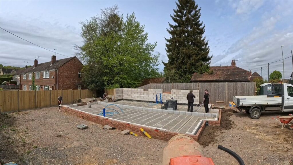 Project story: four new flats in Hampshire, from groundworks to handover Ground floor slab complete