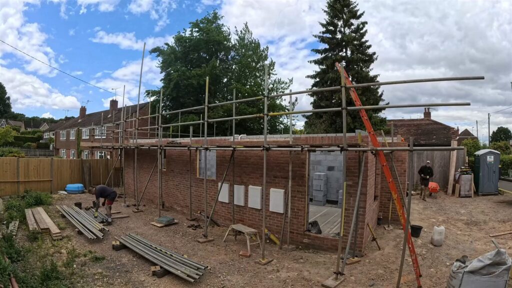 Project story: four new flats in Hampshire, from groundworks to handover Ground-floor walls complete