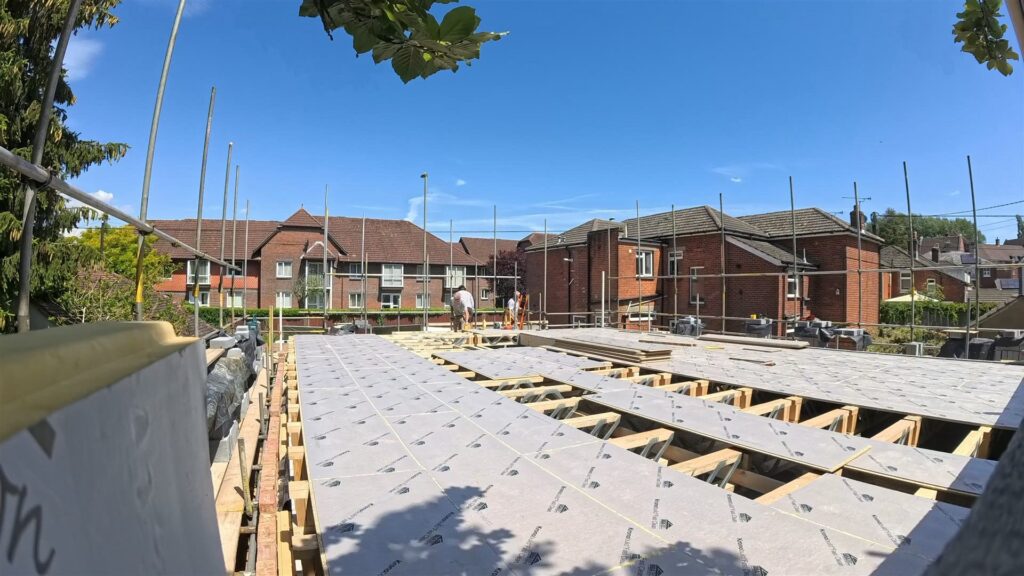 Project story: four new flats in Hampshire, from groundworks to handover First-floor deck laid