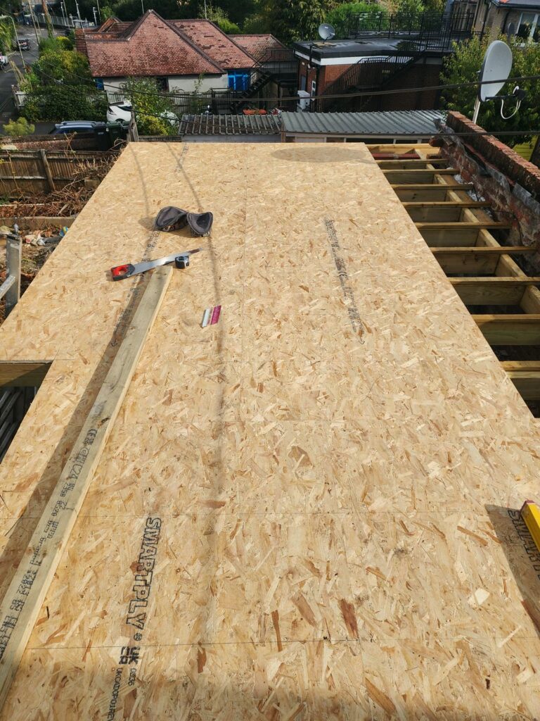Project story: renovating a tired house, from extension rebuild to finished home The joists from above