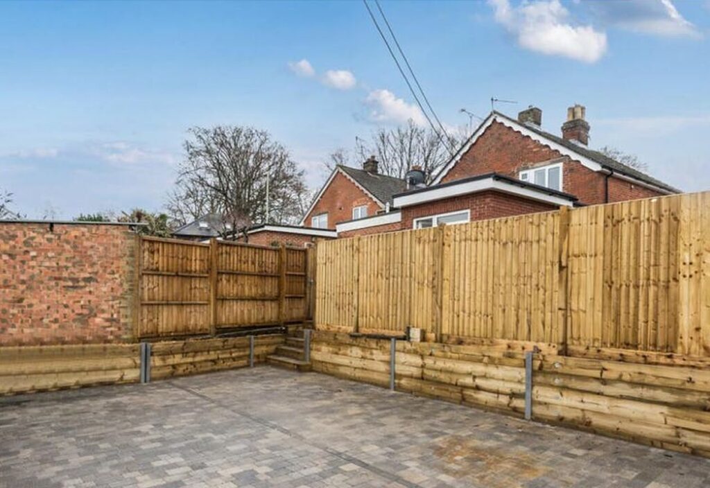 Project story: renovating a tired house, from extension rebuild to finished home The new block-paved patio